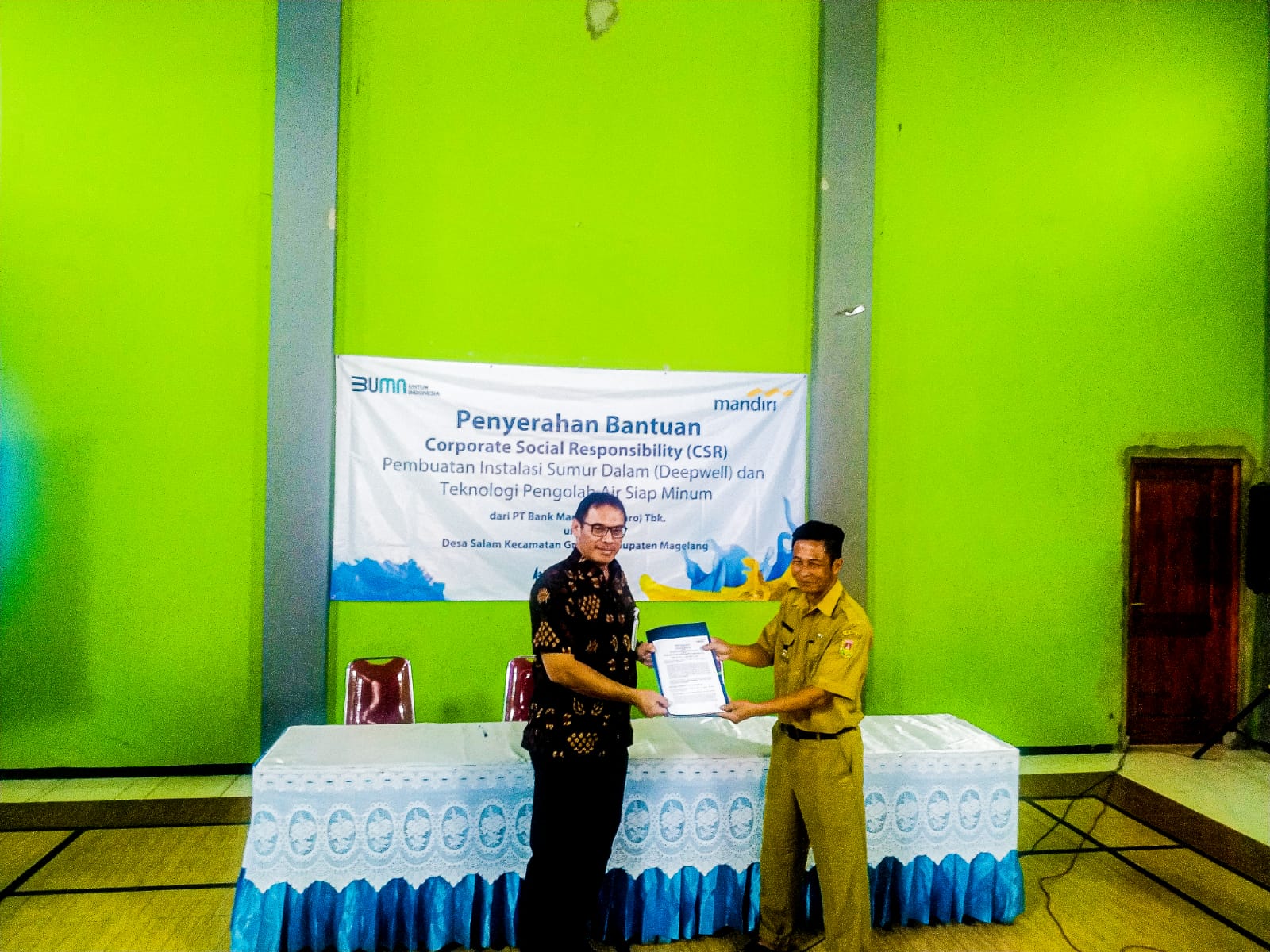 Bank Mandiri Hadir Antisipasi Musim Kemarau di Magelang