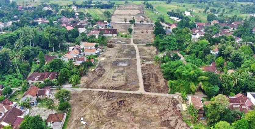 Kawasan trase jalan tol Jogja Bawen yang lintasi Magelang