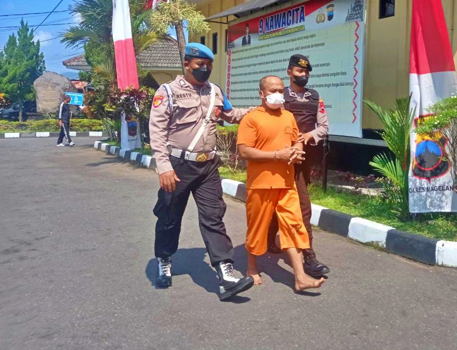 Pelaku penjambretan ibu ibu gowes di Magelang