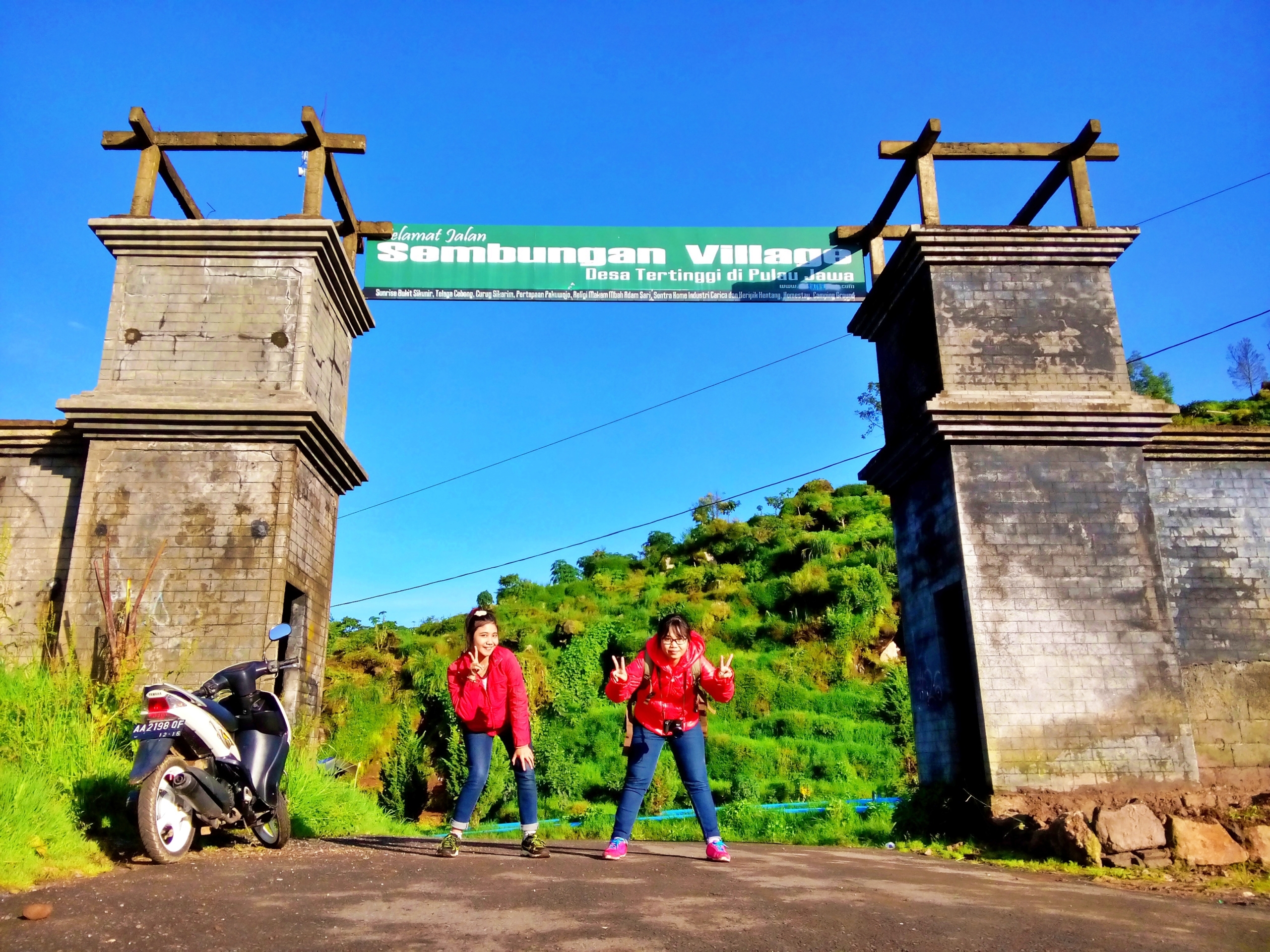 Pintu masuk ke Desa Tertinggi di Jawa Tengah