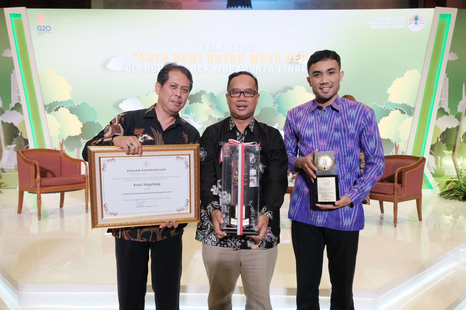Kota Magelang Raih Penghargaan Green Leadership “Nirwasita Tantra” 2021
