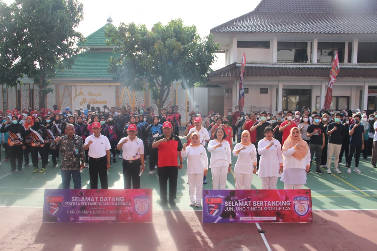 Peringati HDKD ke 77, Kemenkumham Jateng Gelar Pertandingan Olahraga