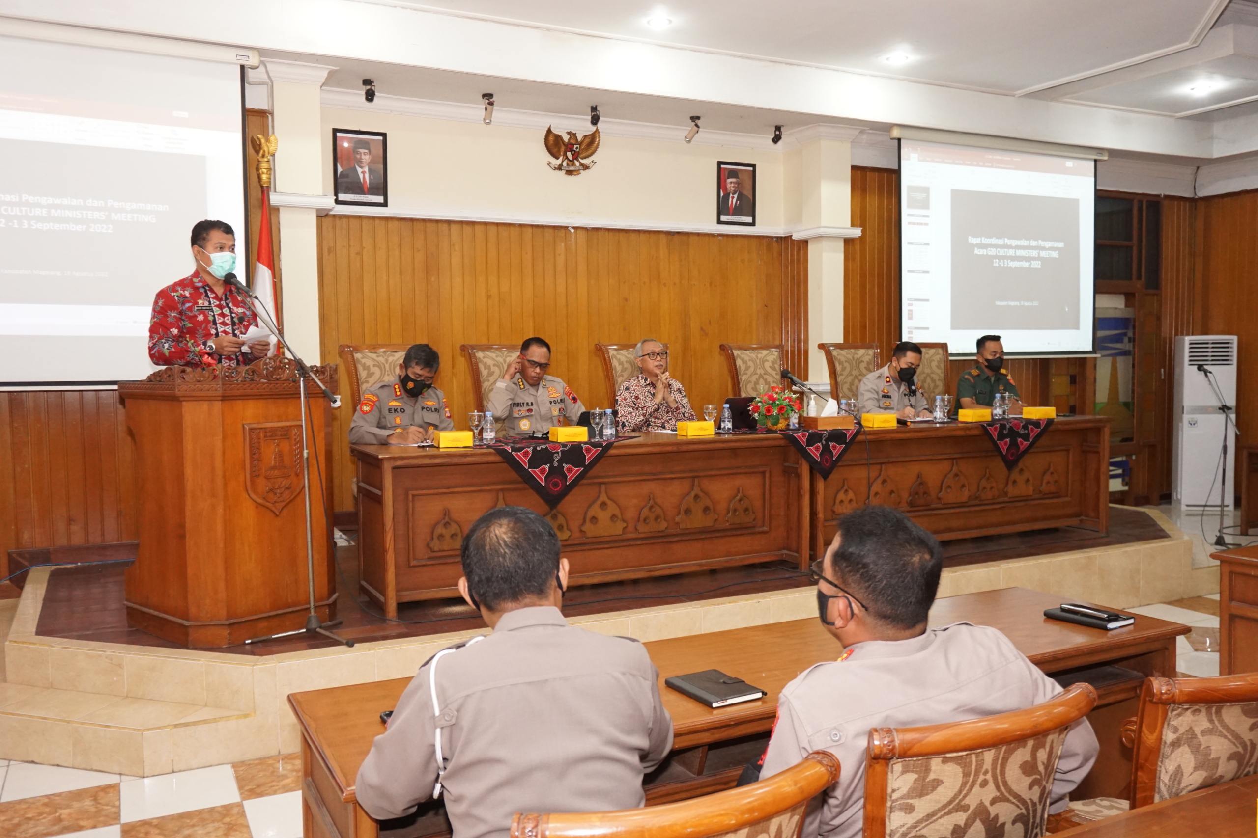 Rapat koordinasi Pengawalan dan Pengamanan Acara G20 Culture Ministers Tahun 2022