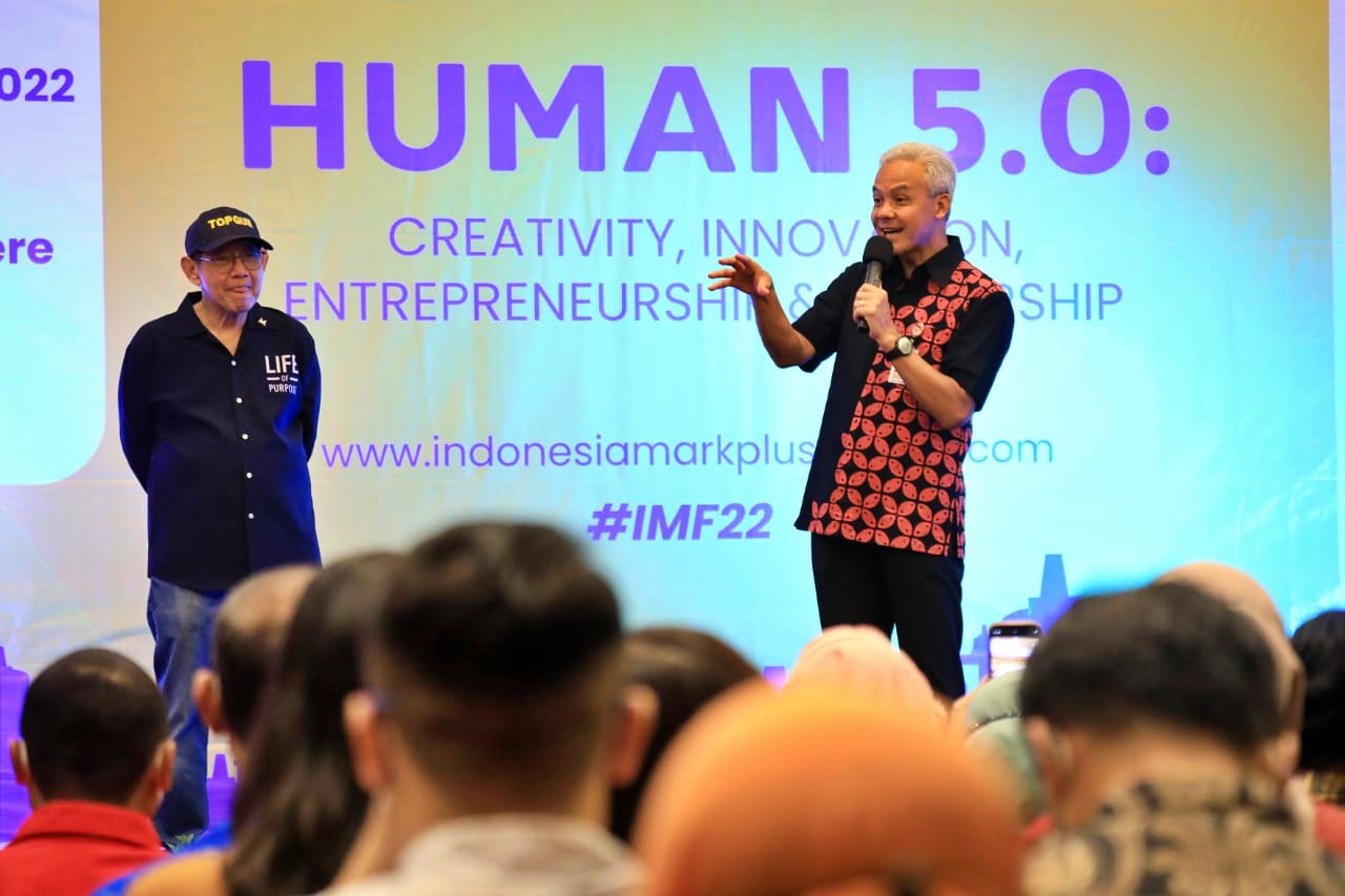 Ganjar saat hadiri Pembukaan Indonesia Mark Plus Festival 2022 Joglo Semar Bangkit