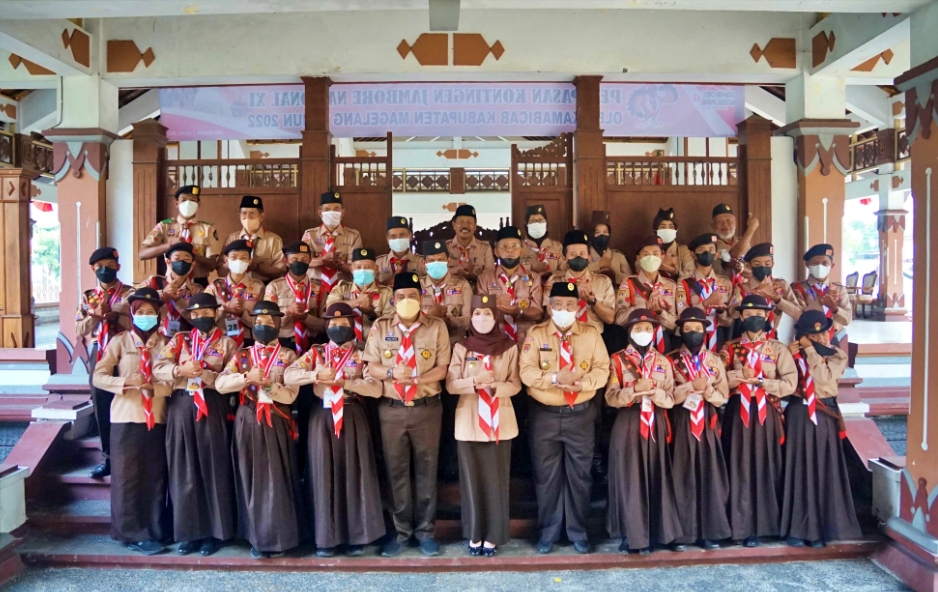 Pelepasan Kontingen Jambore Nasional XI Tahun 2022 Kwartir Cabang Kabupaten Magelang