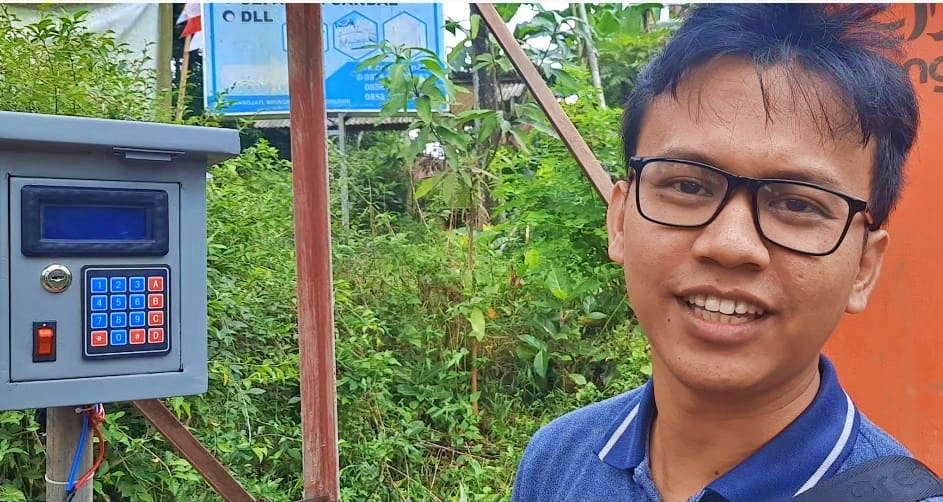 Saat dijelaskan Kebun Klengkeng milik Bumdes Wringinputih yang Terapkan Siram Otomatis berbasis IOT