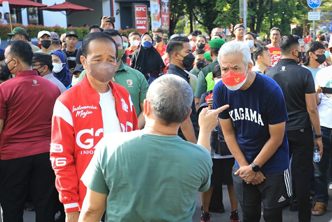 Temani Jokowi di CFD Solo, Ganjar: Beliau Mau Olahraga Saja