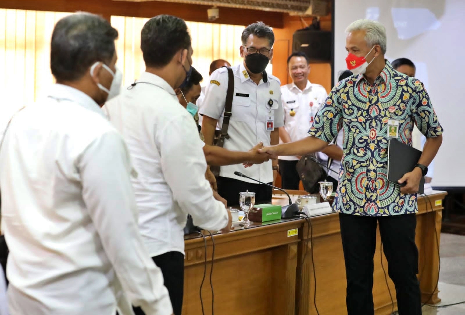 Ganjar setelah rapat pengendalian inflasi