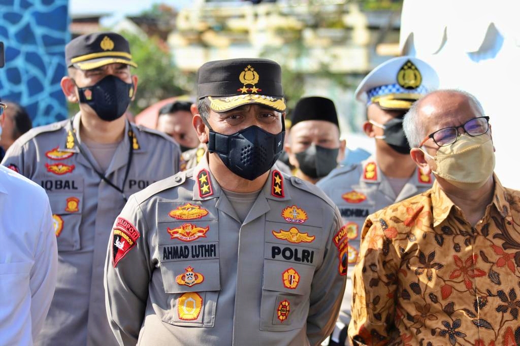 Kapolda Jateng Irjen Pol Ahmad Luthfi turut menyambut kedatangan para delegasi kegiatan Culture Minister Meeting G20 di Pelataran Heritage Candi Borobudur