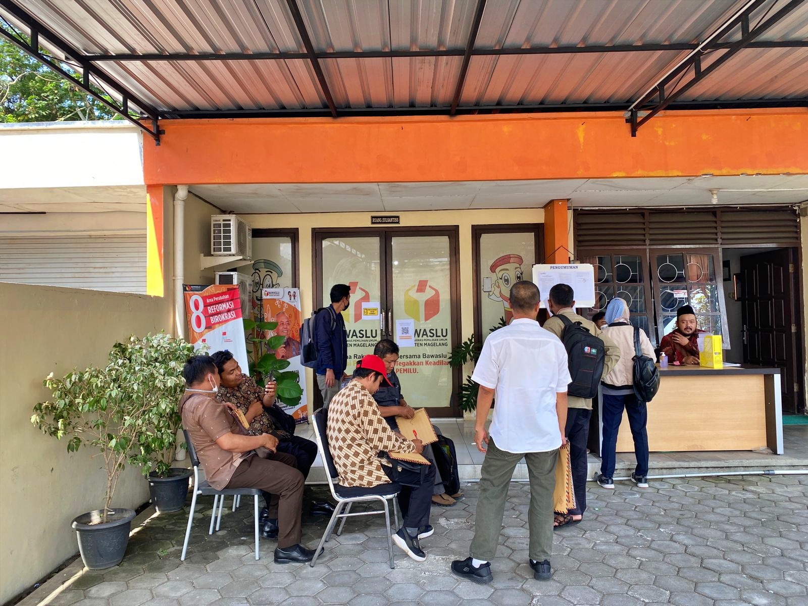 Pendaftaran Panwascam di Kantor Bawaslu Kabupaten Magelang