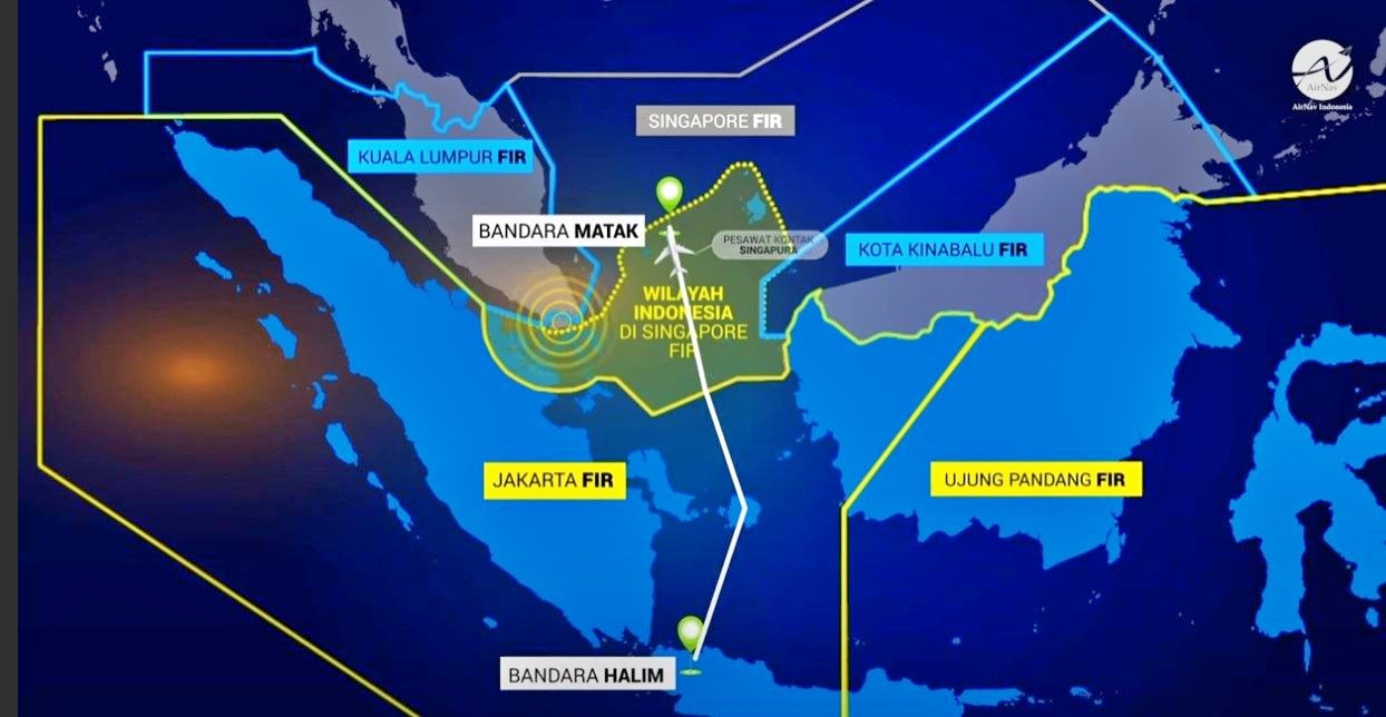 RI Ambil Alih Ruang Udara Kepri dan Natuna dari Singapura