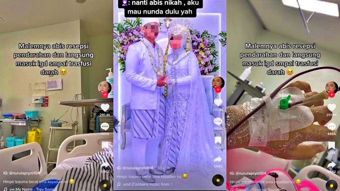 Tangkapan layar video kisah wanita alami pendarahan setelah malam pertama