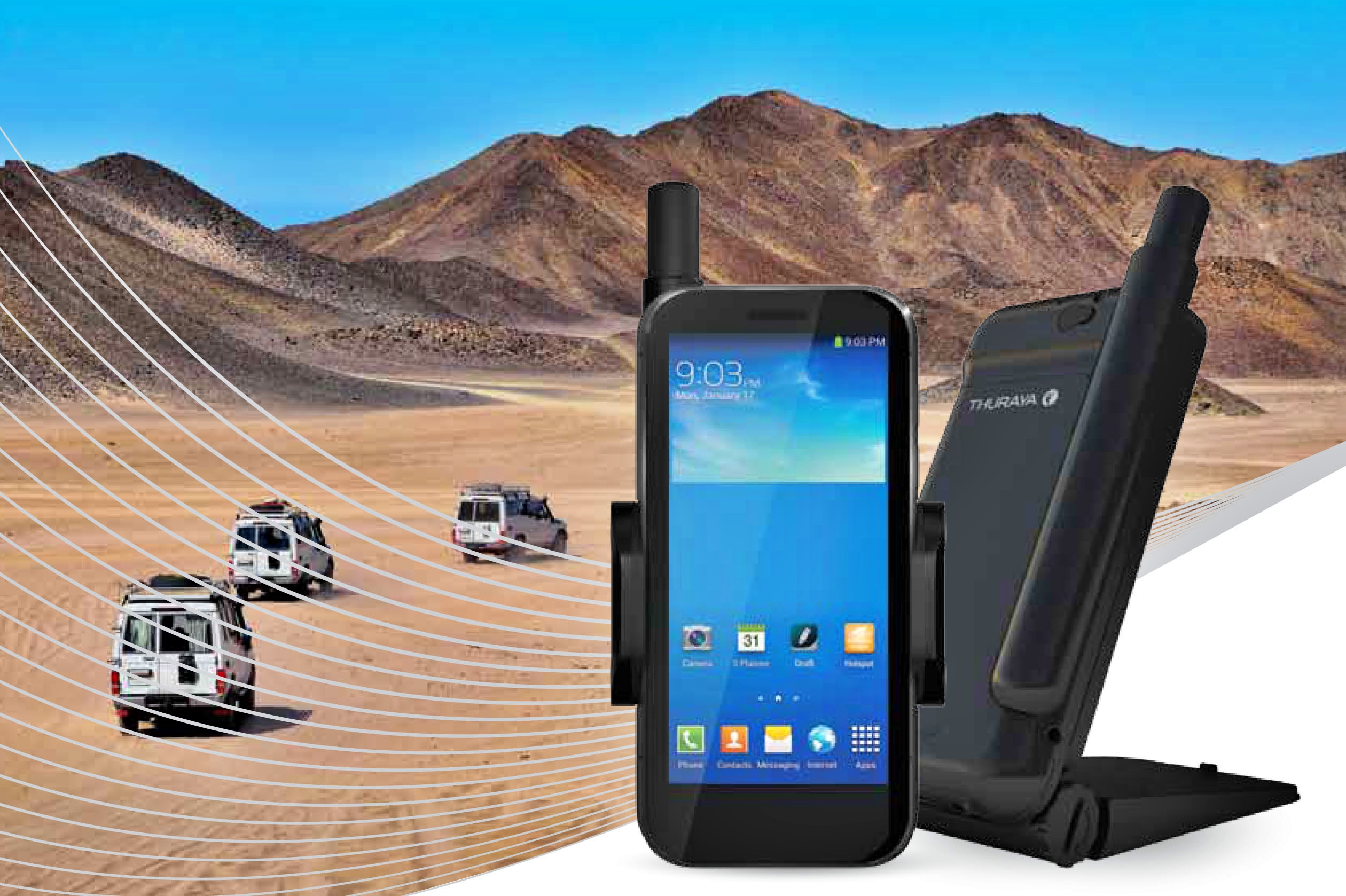 Telepon Satelit dengan sistem android