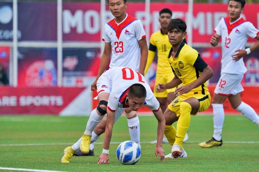 Timnas Malaysia berbaju kuning kalah melawan mongolia dan gagal lolos ke Piala Asia U 20