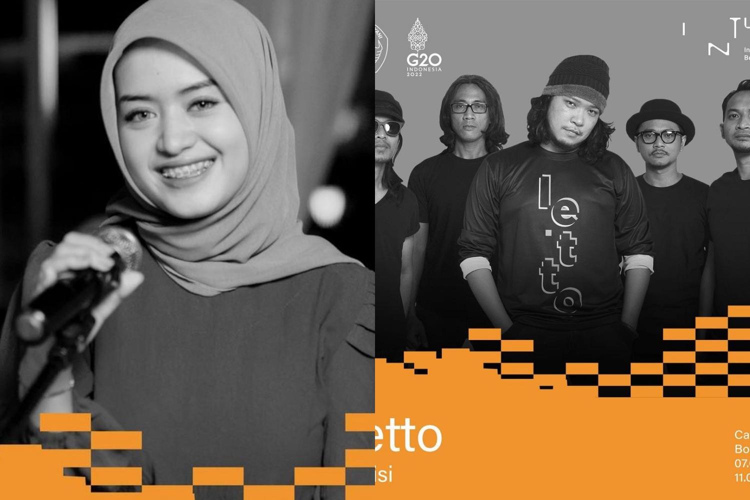 Woro Widowati dan Letto di Festival Indonesia Bertutur di Borobudur Magelang