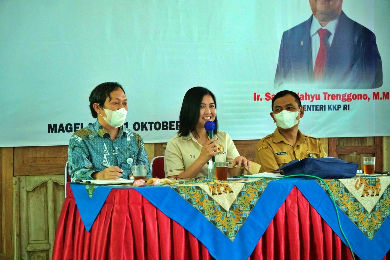 Anggota Komisi IV DPR RI Dapil Jateng VI dari Fraksi PDI-Perjuangan Vita Ervina saat di Bimtek soal Perikanan