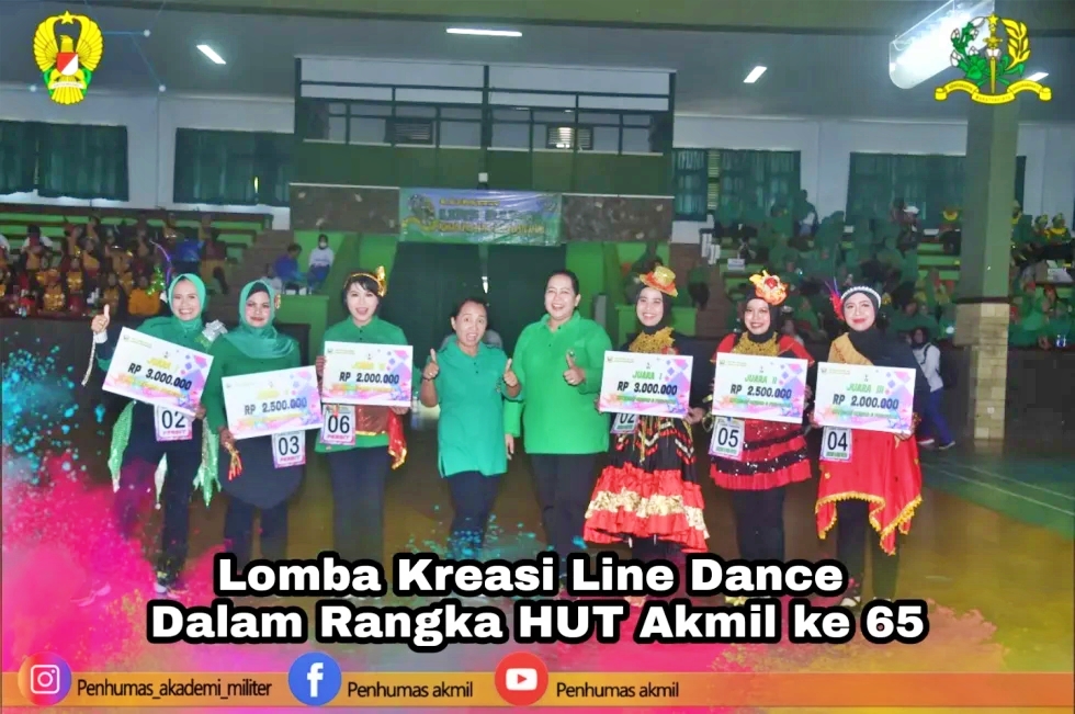 Lomba Kreasi Line Dance HUT Akmil Magelang