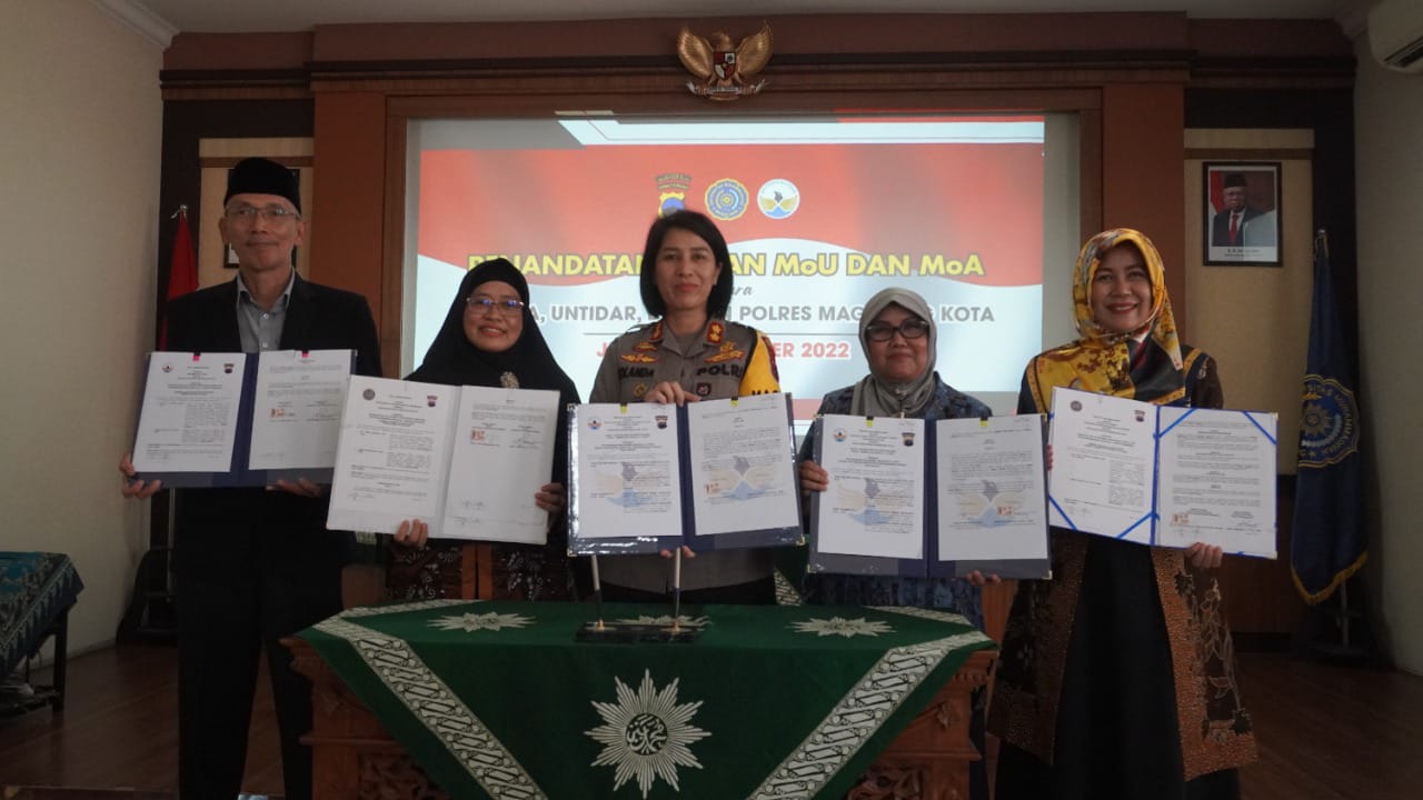 Upaya Tingkatkan Sinergitas, Untidar Jalin Kerja Sama dengan Polres Magelang Kota