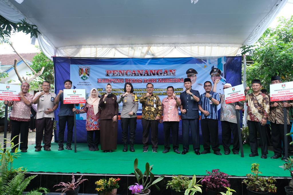 Boton Nambangan Kota Magelang Dicanangkan Jadi Kampung Bebas Narkoba