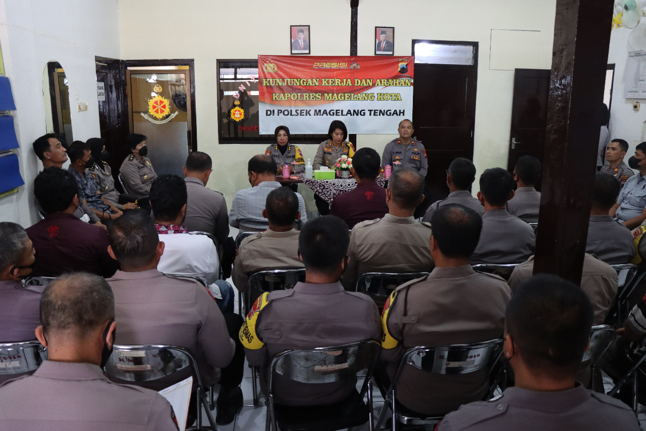 Kunjungi Mapolsek Magelang Tengah, Ini Pesan Kapolres Magelang Kota