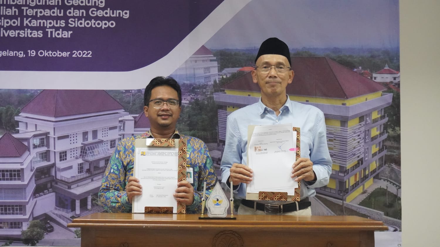 BPPW Jateng Serah Terima Penggunaan Sementara Gedung Kuliah Kampus Sidotopo Untidar