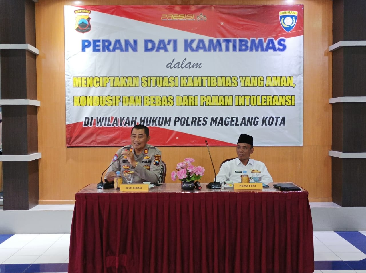 Cegah Radikalisme, Satbinmas Polres Magelang Kota Gelar Silaturahmi dengan Da’i Kamtibmas