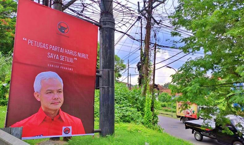 Baliho gambar Ganjar Pranowo