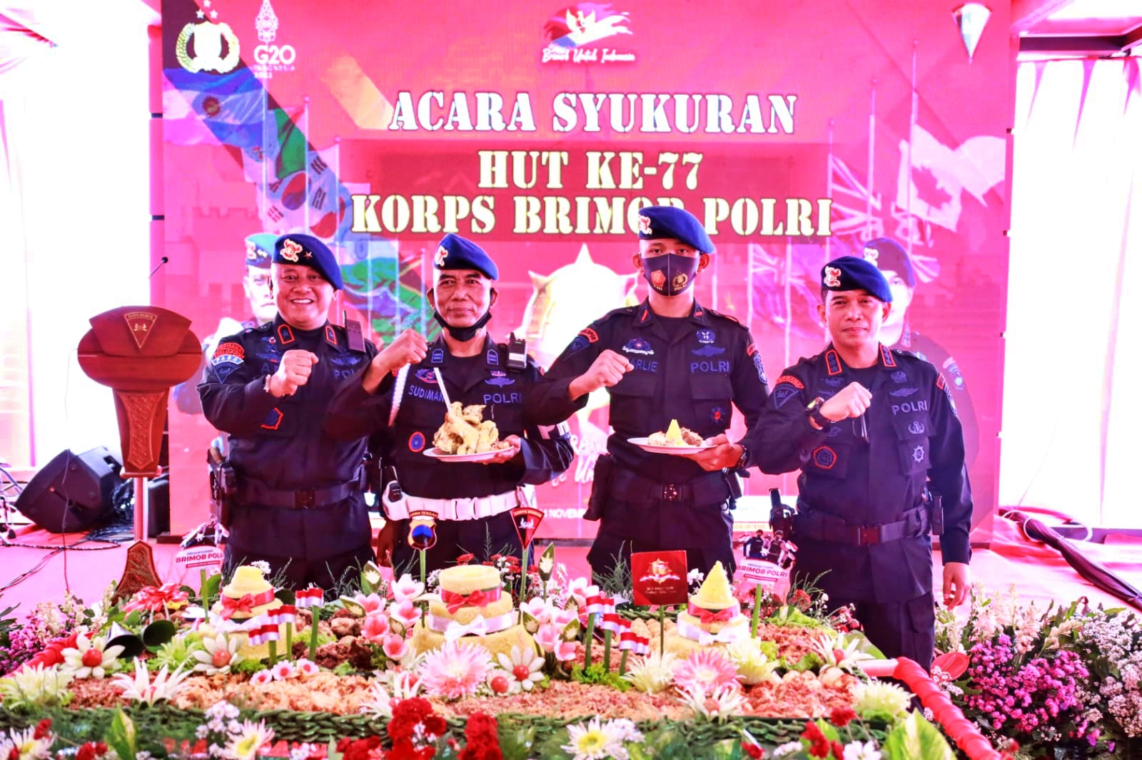 HUT Korps Brimob Polri Ke-77 Dirayakan Sederhana Oleh Satuan Polda ...