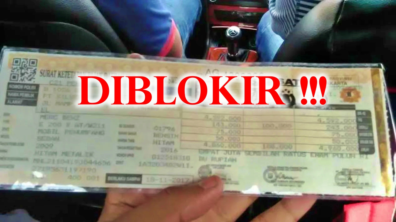 Ilustrasi STNK diblokir