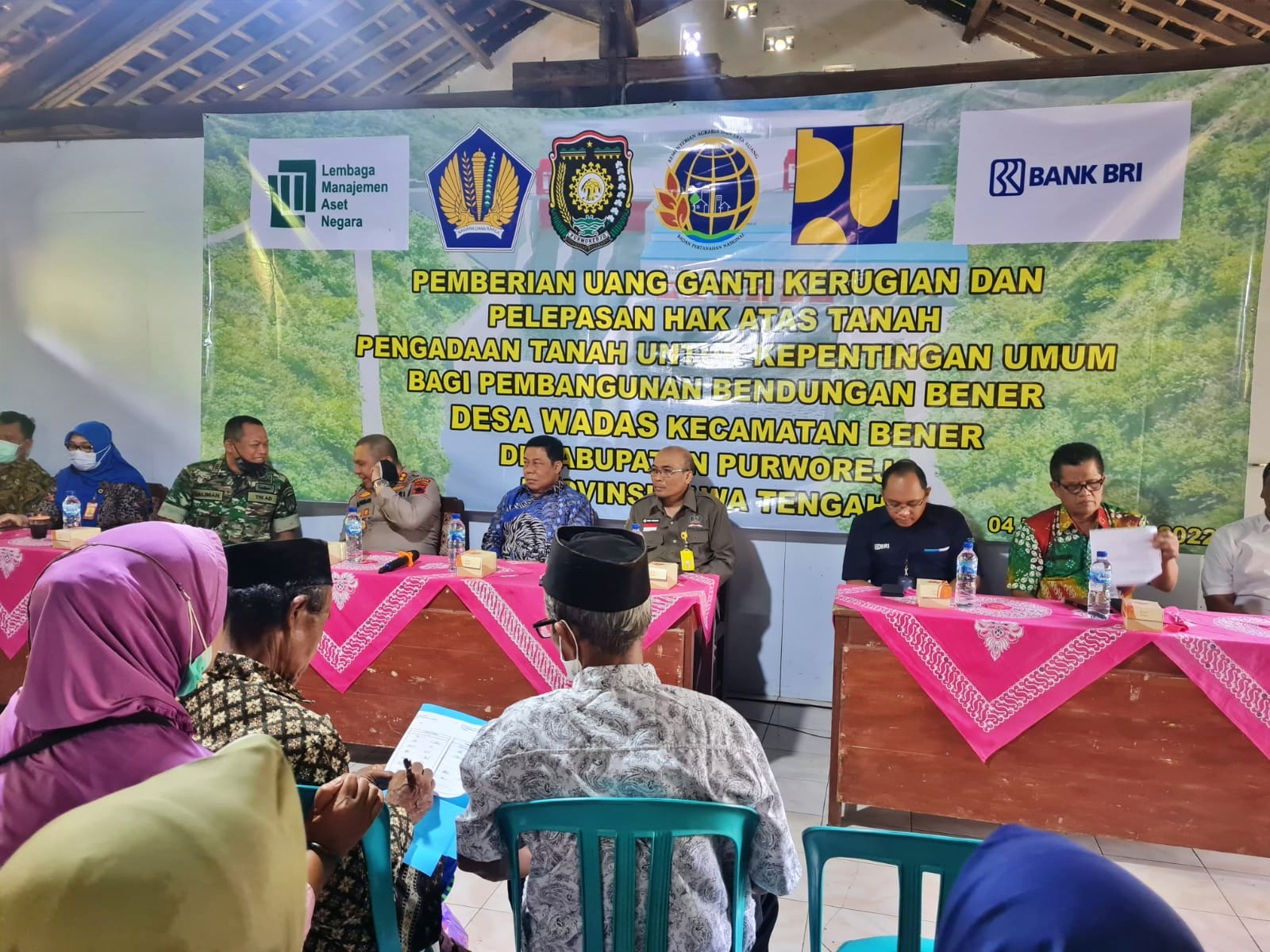 Proses ganti rugi proyek Wadas Purworejo