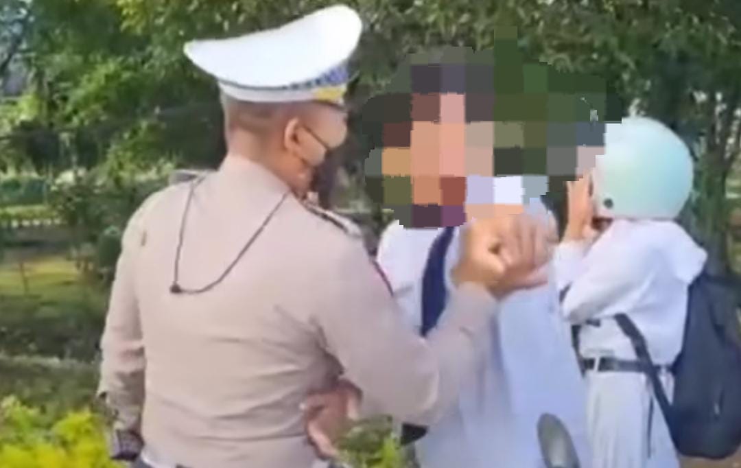 Viral Pelajar di Sidoarjo Marah-Marah ke Polisi saat Ditegur Tak Pakai Helm, Berakhir Minta Maaf