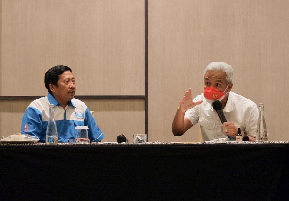 Bertemu dengan Buruh, Ganjar Komitmen Tindaklanjuti Usulan Penyesuaian Upah