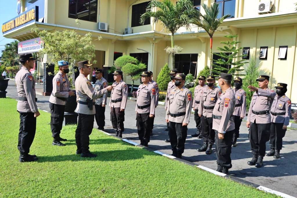Apel Jam Pimpinan di Polresta Magelang