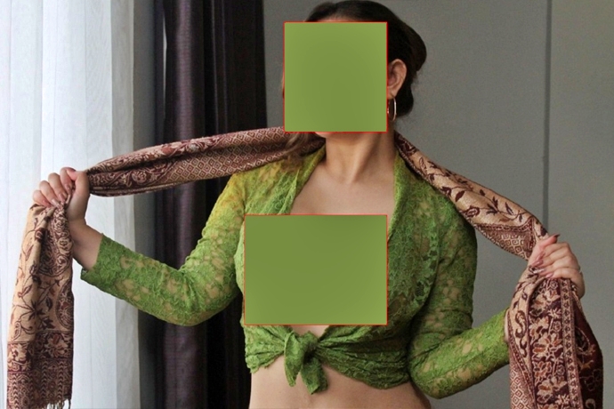 Tangkapan layar video kebaya hijau yang viral di internet