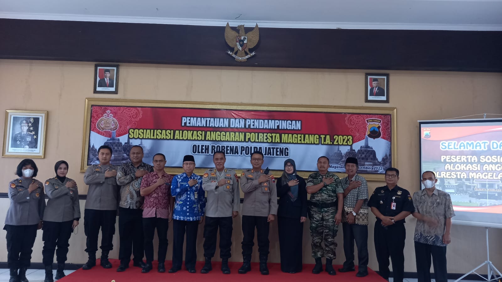 Polresta Magelang Gelar Sosialisasi Anggaran Tahun 2023