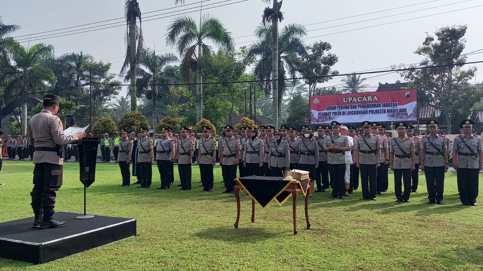Sertijab dan Pengukuhan 39 Pejabat Polri di Lingkungan Polresta Magelang, Ini Kata Plt Kapolresta
