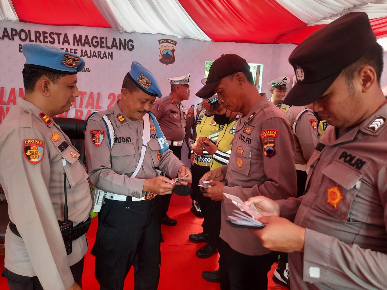 Sipropam Polresta Magelang Dampingi Tim Supervisi Subbidprovos Bidpropam Polda Jateng Lakukan Gaktiblin