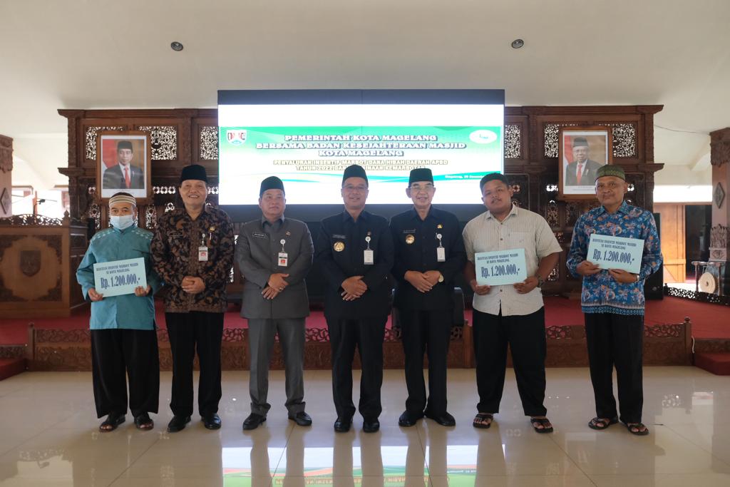 155 Marbot Masjid di Kota Magelang Terima Dana Insentif dari Pemkot