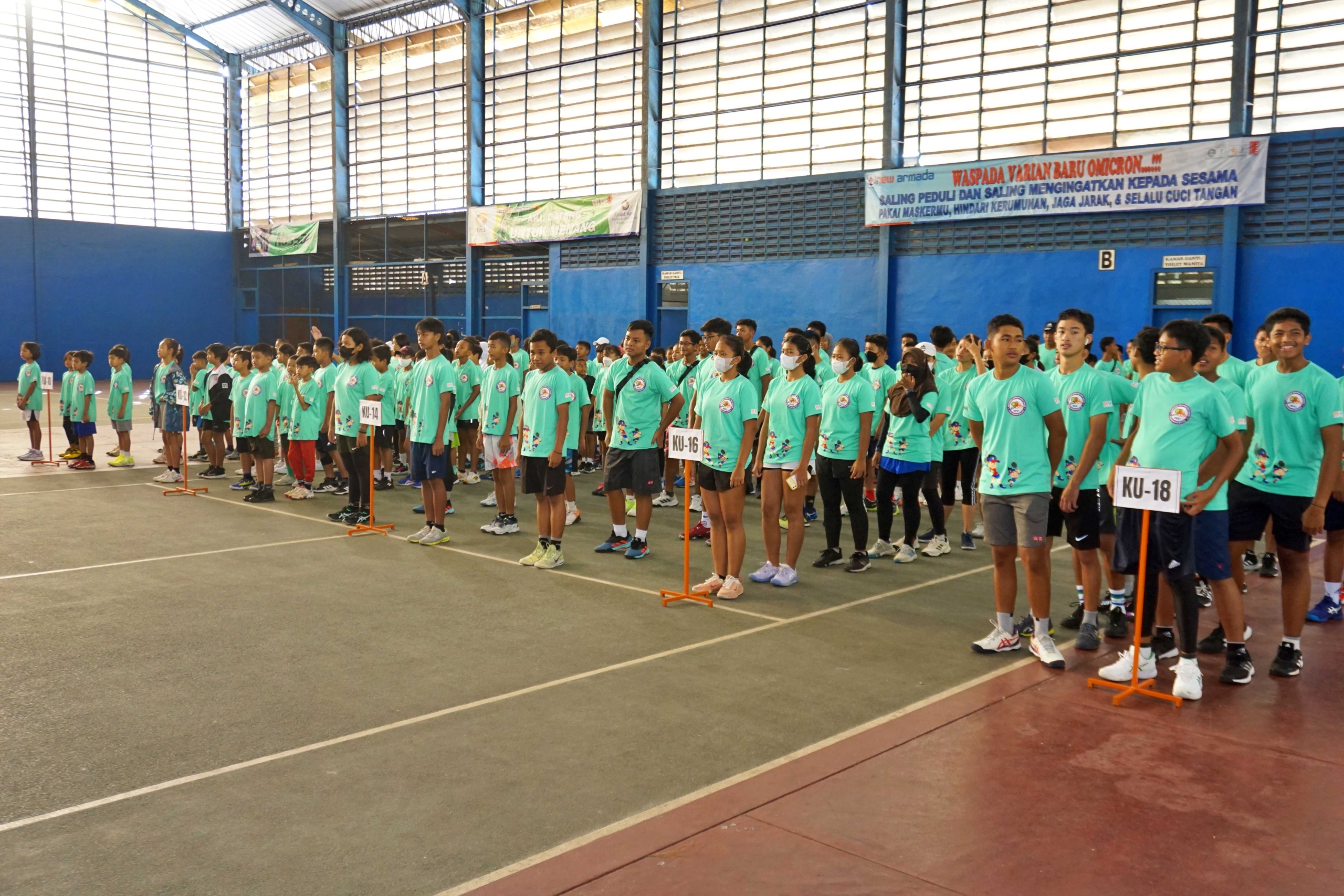 Pembukaan Kejuaraan Nasional Tenis Yunior New Armada CUP ke XXV (25) Tahun 2023.