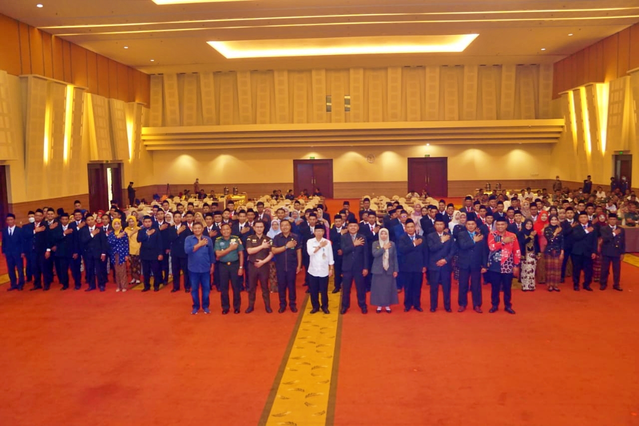 Pelantikan 105 PPK oleh KPU Kabupaten Magelang persiapan Pemilu serentak 2024