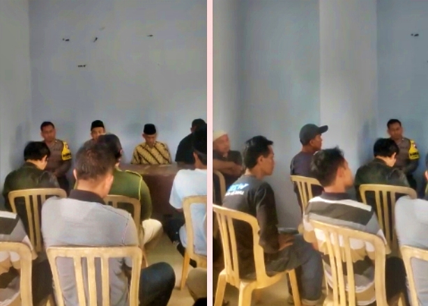 Puluhan Pemuda datangi Kantor Kades di Magealng yang digrebek ngamar sama oknum guru wanita