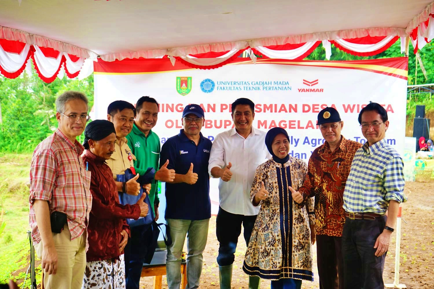: Bupati Magelang Zaenal Arifin saat melaunching Desa Wisata dan mencanangkan Digitaly Agro Edu Tourism