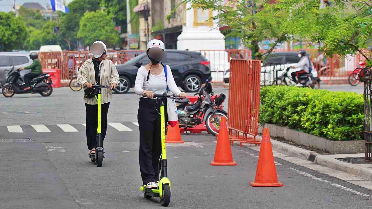 Skuter listrik di Jogja