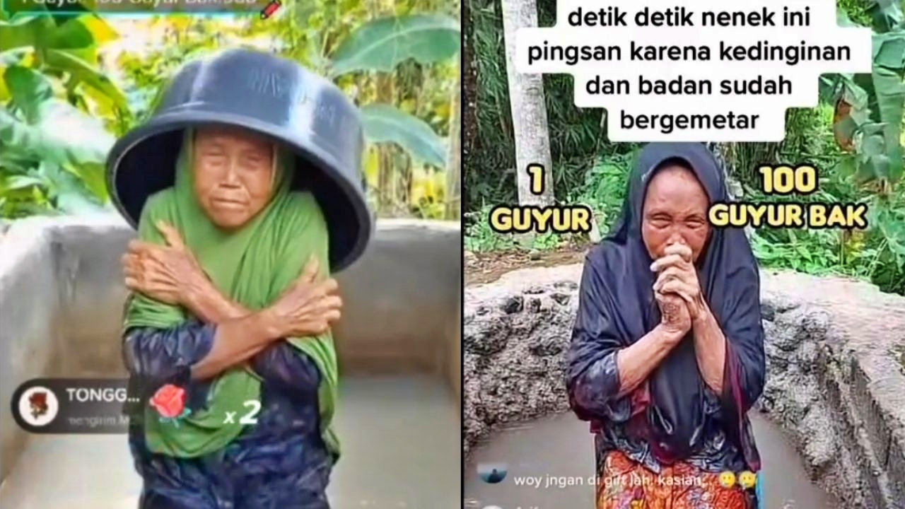 Tangkapan layar video seorang ibu kandung jadikan konten ngemis online