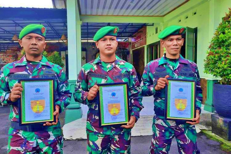 Tiga prajurit TNI Kodim 0705 Magelang raih penghargaan