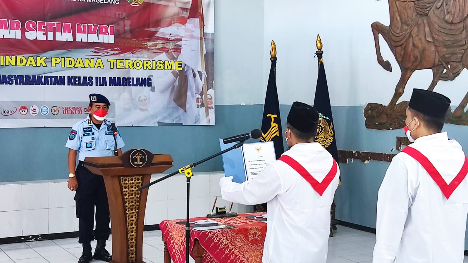 2 Narapidana Terorisme di Lapas Kelas IIA Magelang Berikrar Setia ke NKRI