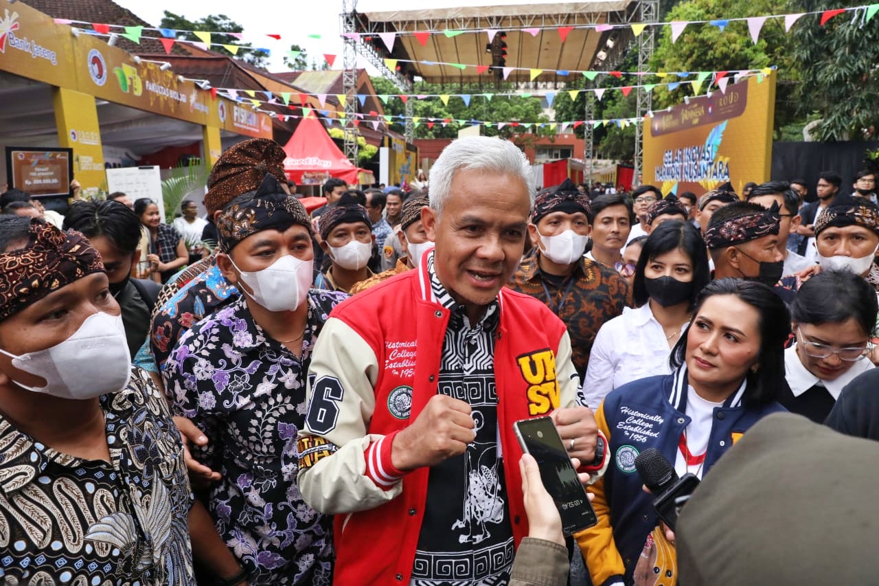 Ganjar Pranowo saat berada di UKSW Salatiga