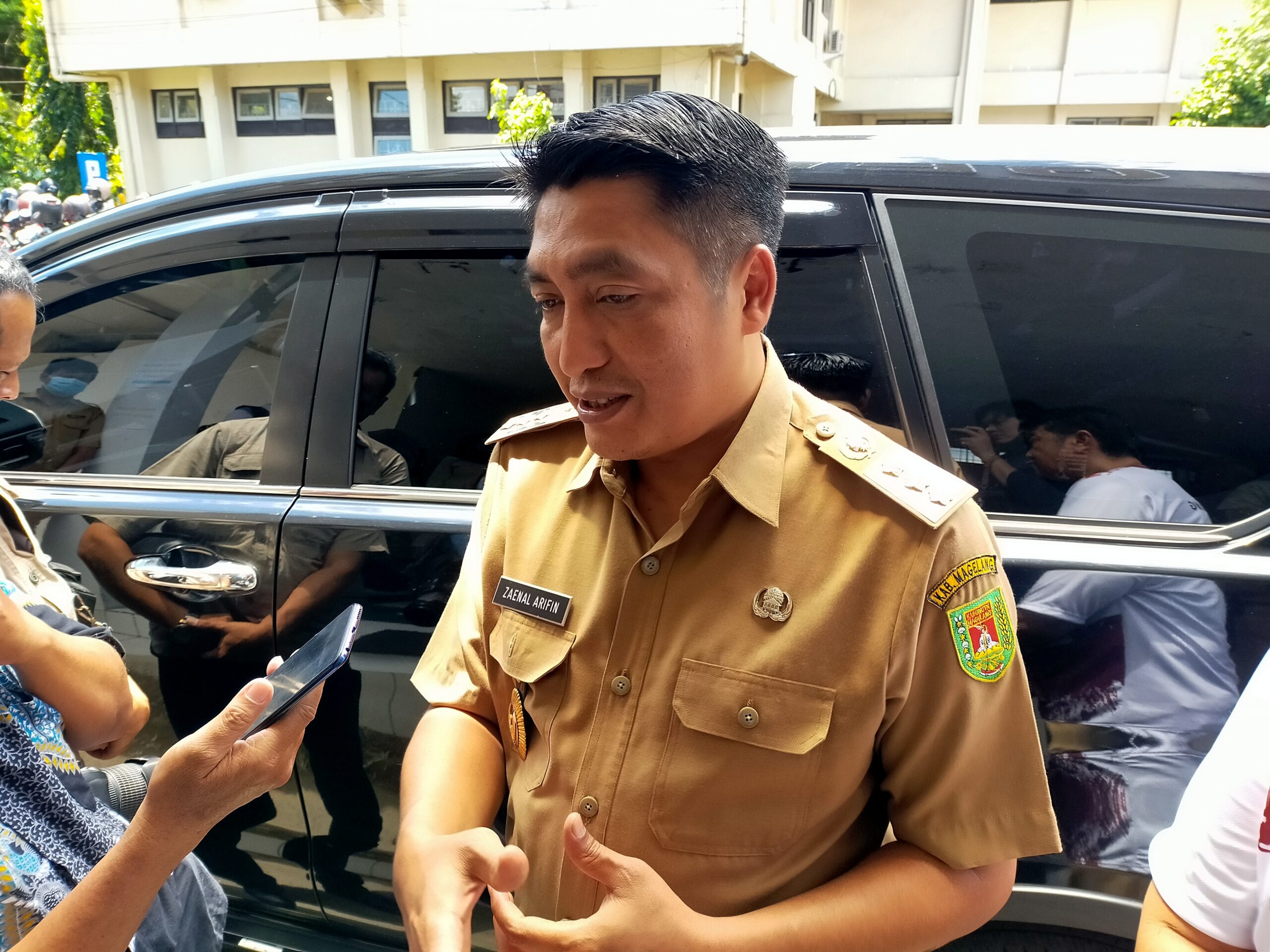Bupati Magelang Zaenal Arifin usai membuka kegiatan POPDA tingkat Kabupaten Magelang tahun 2023.