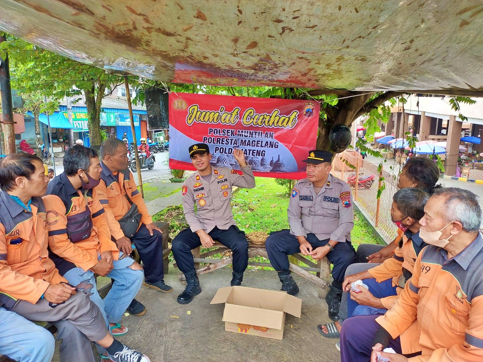 Jumat Curhat Polsek Muntilan dimana Ojek Pangkalan minta tilang manual kembali aktif