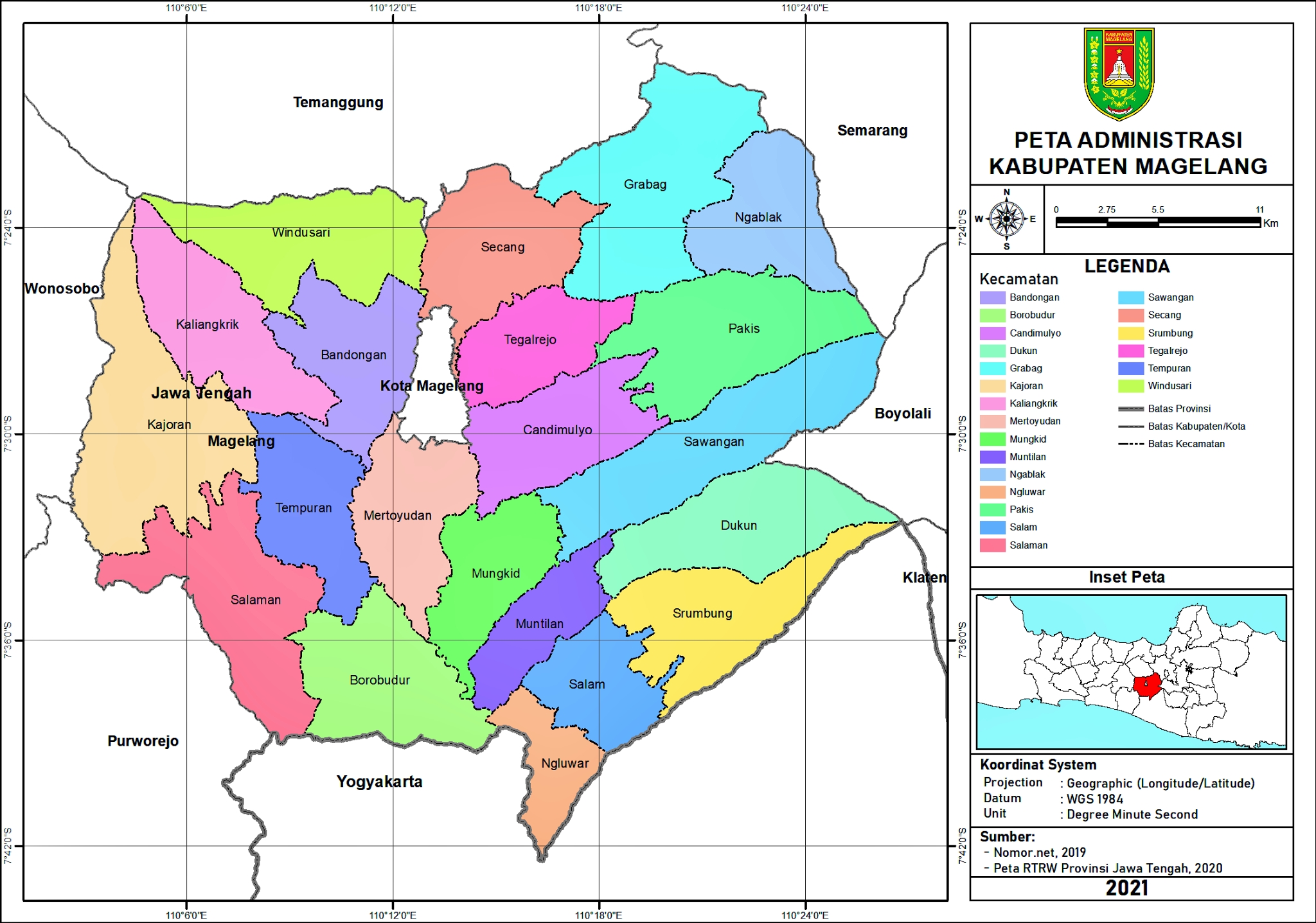 Kecamatan terluas di Wilayah Kabupaten Magelang